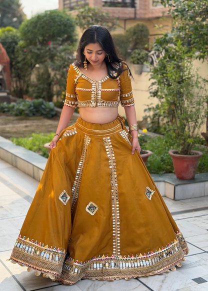 Zarika Mirrorwork Ghera Lehenga