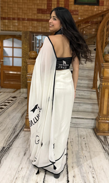 The Graduate Embroidery Saree