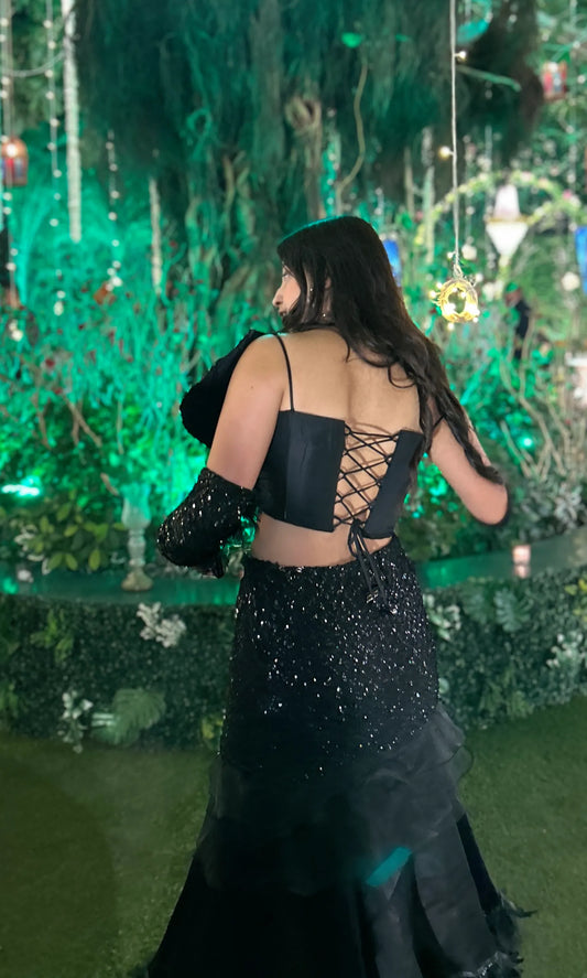 Midnight Sequin Mermaid Set