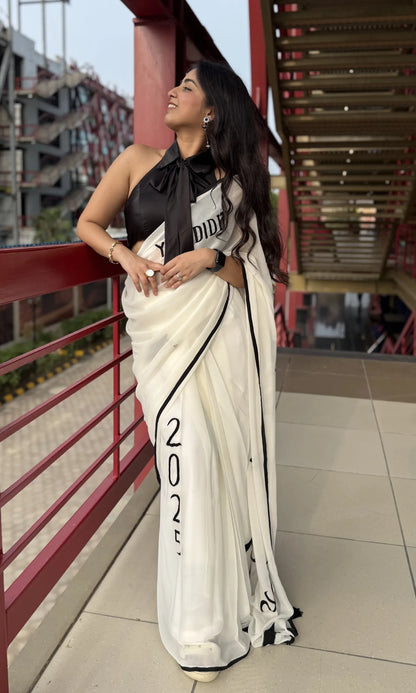 The Graduate Embroidery Saree