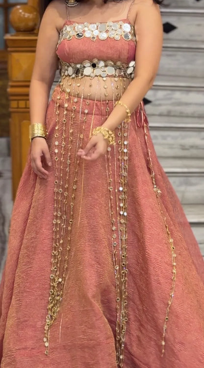 Noor Luxury Mirror Work Lehenga