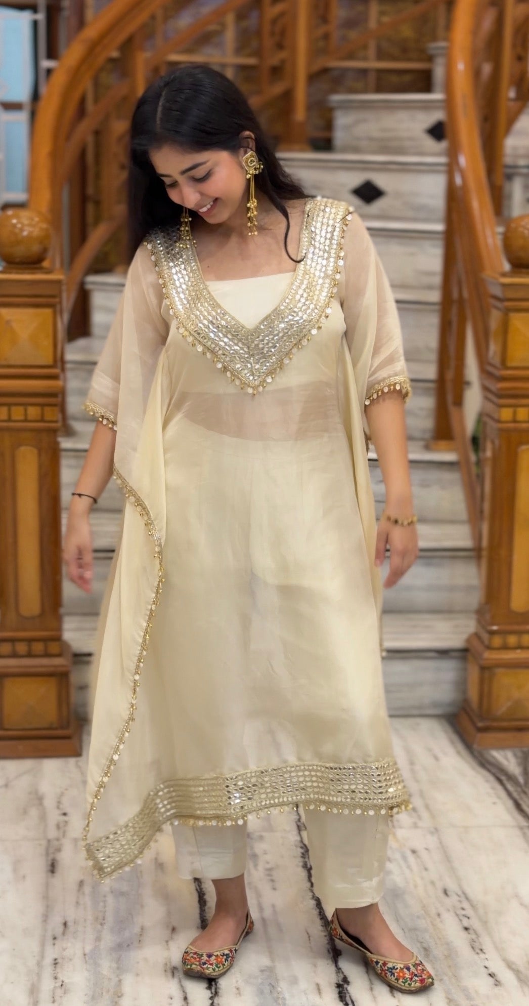 Ghungroo Kaftan Suit Set