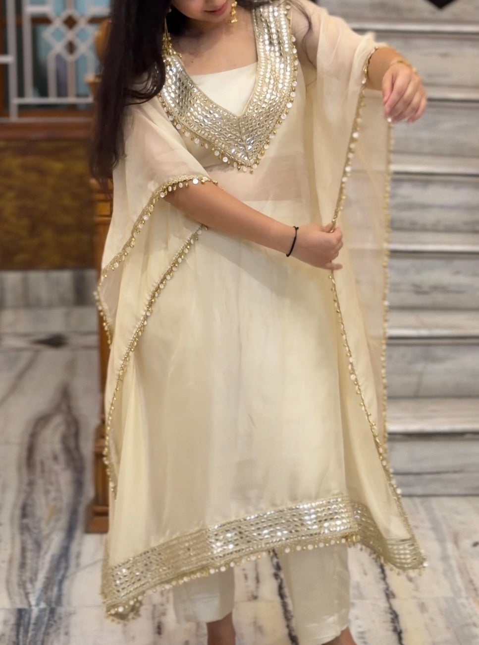 Ghungroo Kaftan Suit Set