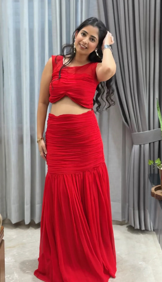 Zara Scarlet Red Co-Ord Set