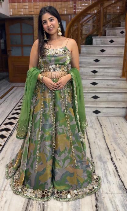 Noor Luxury Mirror Work Lehenga-Special Edition