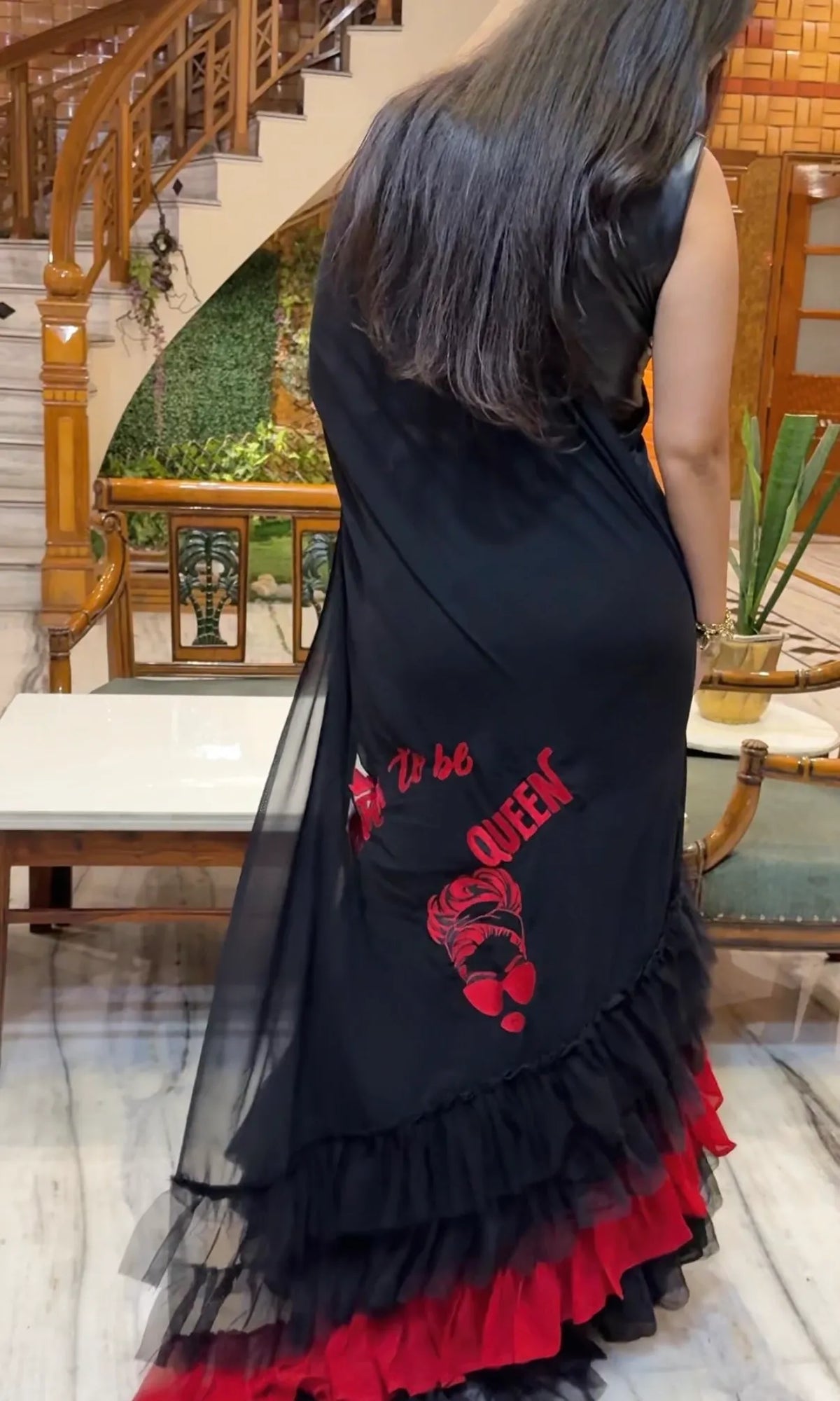 Lal Ishq Saree-Black Edition (Saree Only)