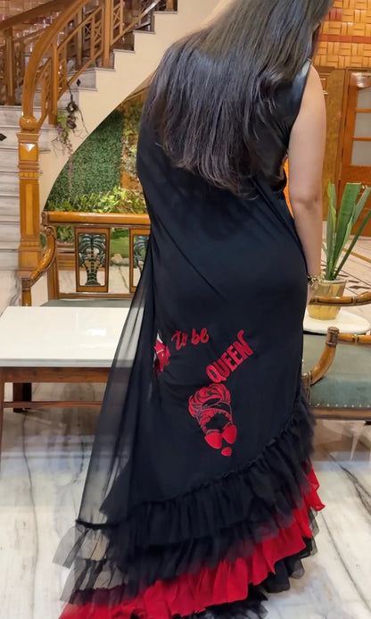 Lal Ishq Saree-Black Edition (Saree Only)