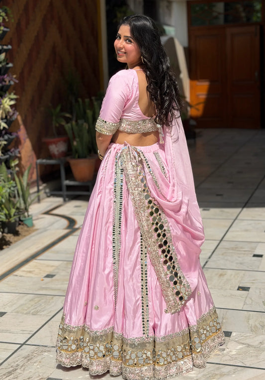 Meher Luxury Mirror Work Lehenga