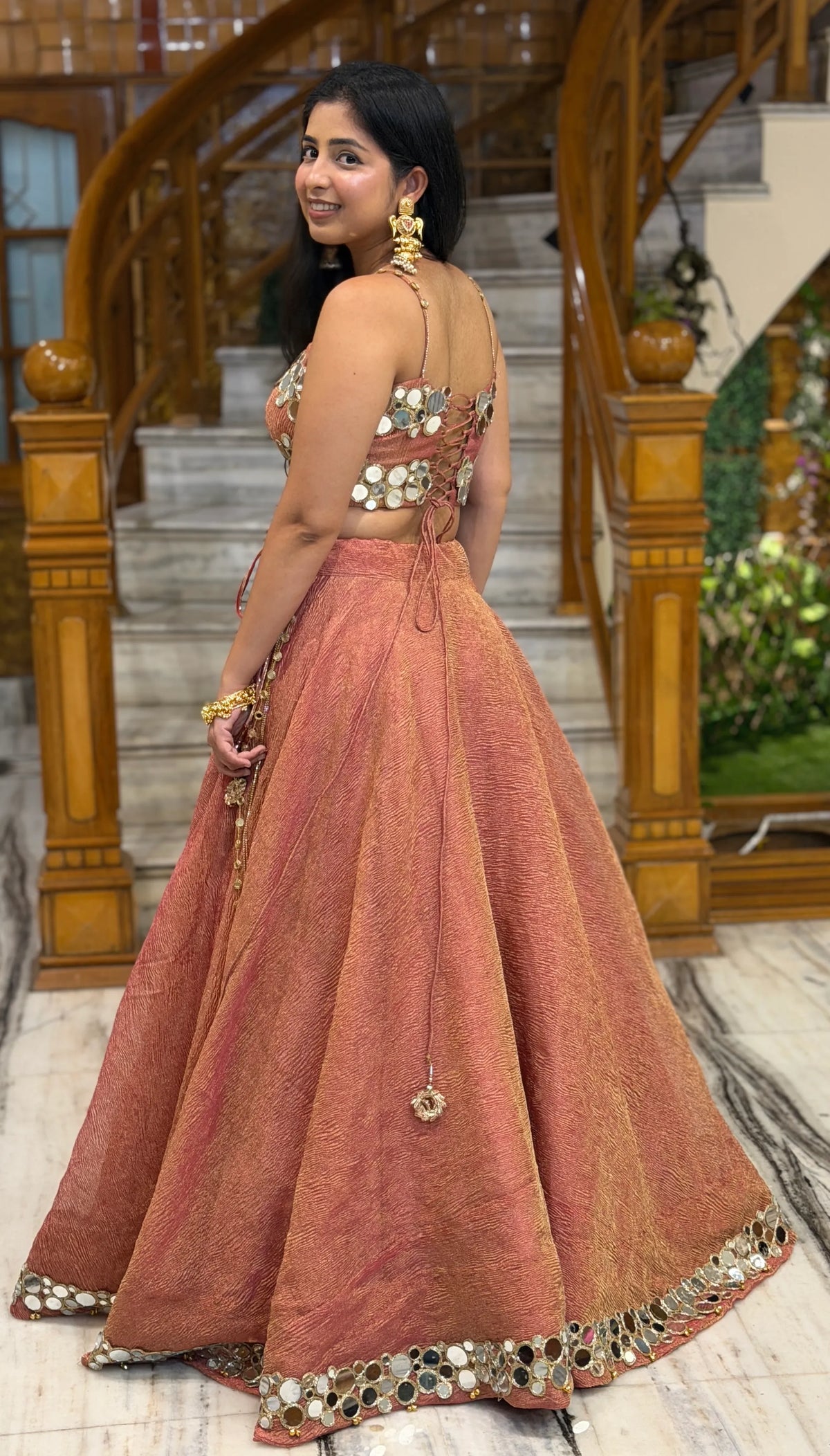 Noor Luxury Mirror Work Lehenga