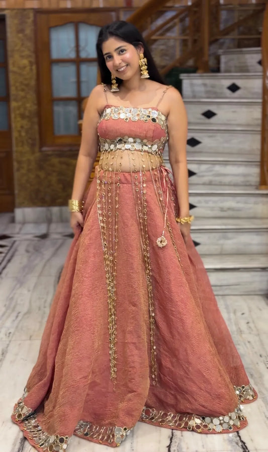 Noor Luxury Mirror Work Lehenga
